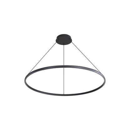 Veritas 47" Bi-directional LED Chandelier in Sand Black - - Golden Lighting