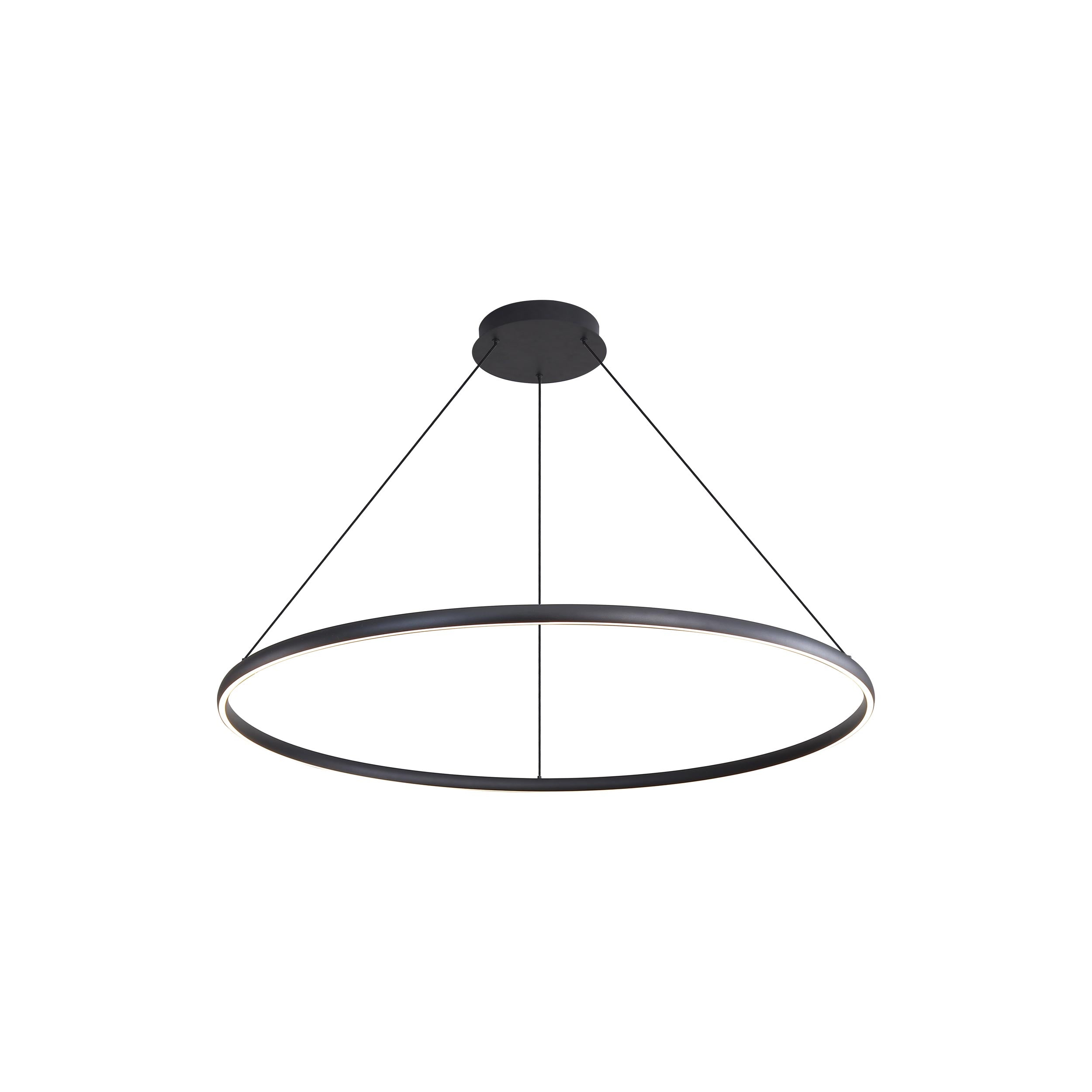 Veritas 47" Bi-directional LED Chandelier in Sand Black - - Golden Lighting