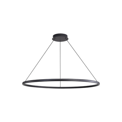 Veritas - 47" Chandelier - Sand Black / No Shade / N/A - Golden Lighting