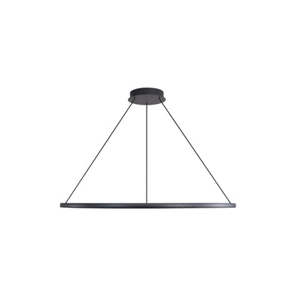 Veritas 47" Bi-directional LED Chandelier in Sand Black - - Golden Lighting