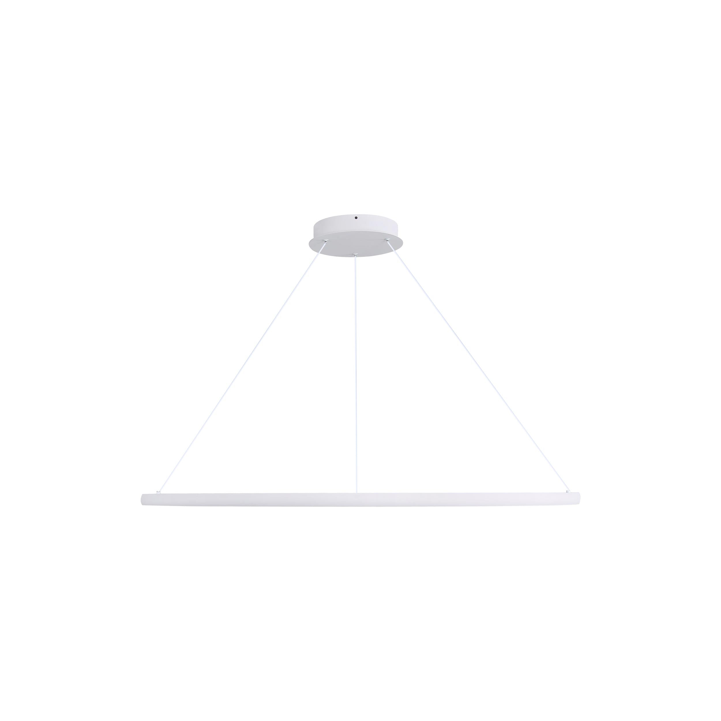 Veritas 47" LED Ring Chandelier in Sand White - - Golden Lighting