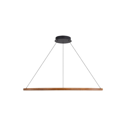 Golden Lighting Veritas Integrated LED 47in Chandelier in Walnut