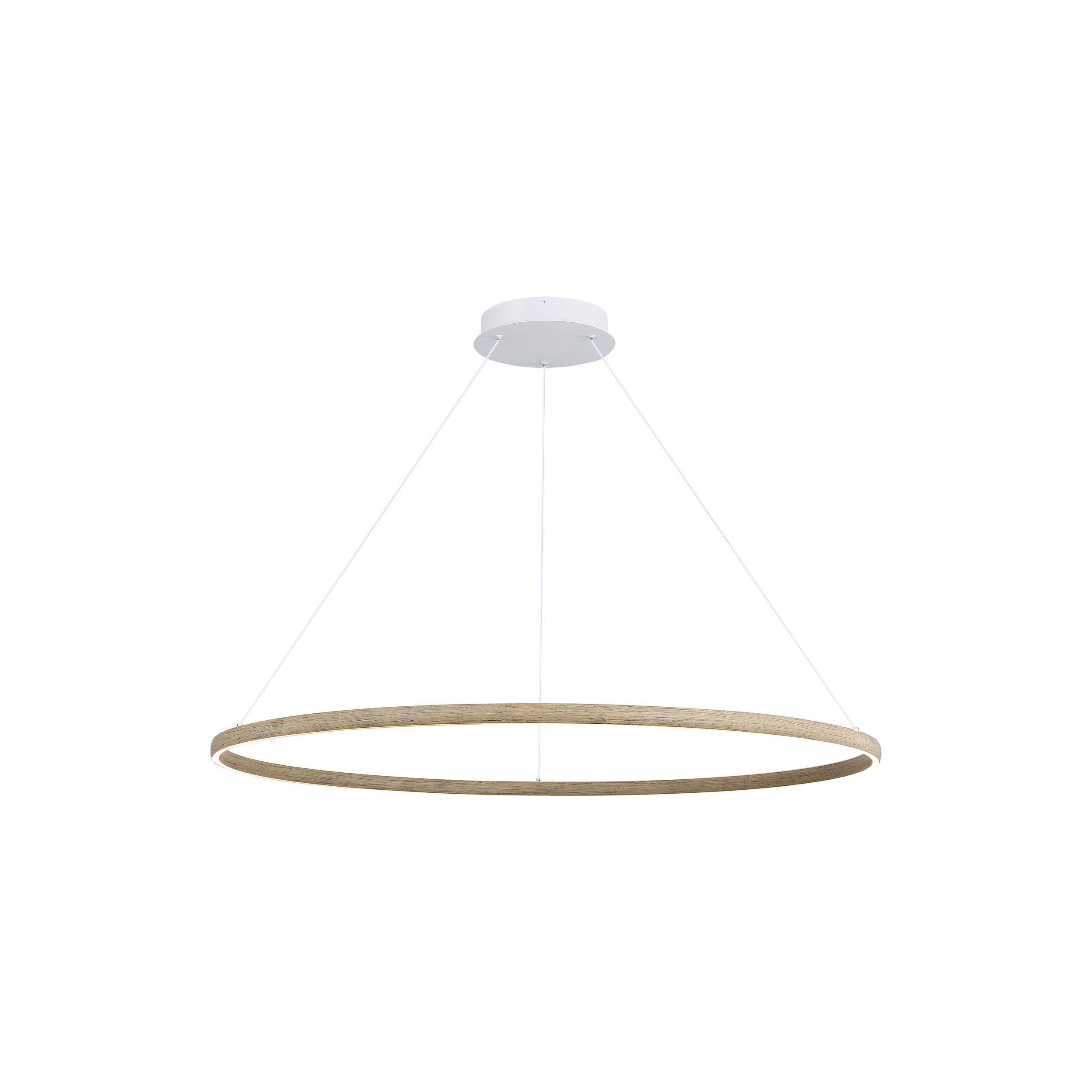 Veritas - 47" Chandelier - Walnut / No Shade / N/A - Golden Lighting