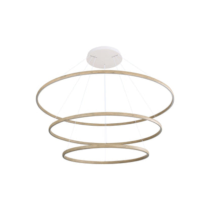Veritas 59" 3-tier Bi-directional LED Chandelier in Driftwood - - Golden Lighting