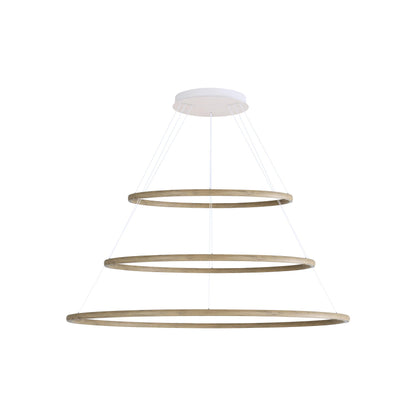 Veritas 59" 3-tier Bi-directional LED Chandelier in Driftwood - - Golden Lighting