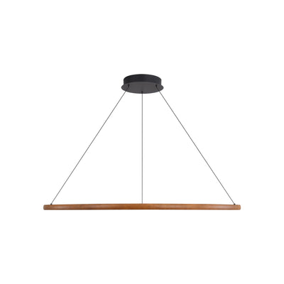 Veritas 59" Bi-directional LED Chandelier in Walnut - - Golden Lighting