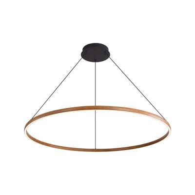 Veritas 59" Bi-directional LED Chandelier in Walnut - - Golden Lighting