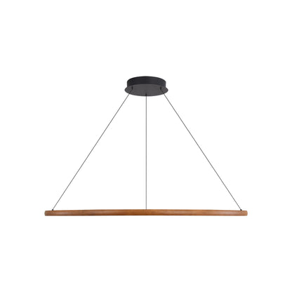 Veritas 59" LED Ring Chandelier in Driftwood - - Golden Lighting