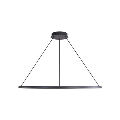 Veritas 59" Bi-directional LED Chandelier in Sand Black - - Golden Lighting