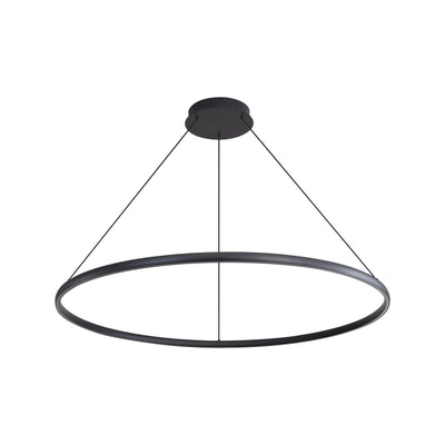 Veritas 59" Bi-directional LED Chandelier in Sand Black - - Golden Lighting