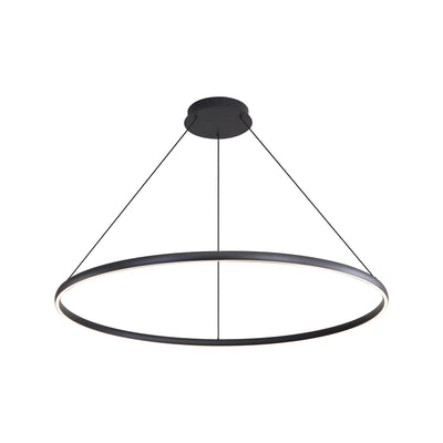 Veritas 59" Bi-directional LED Chandelier in Sand Black - - Golden Lighting