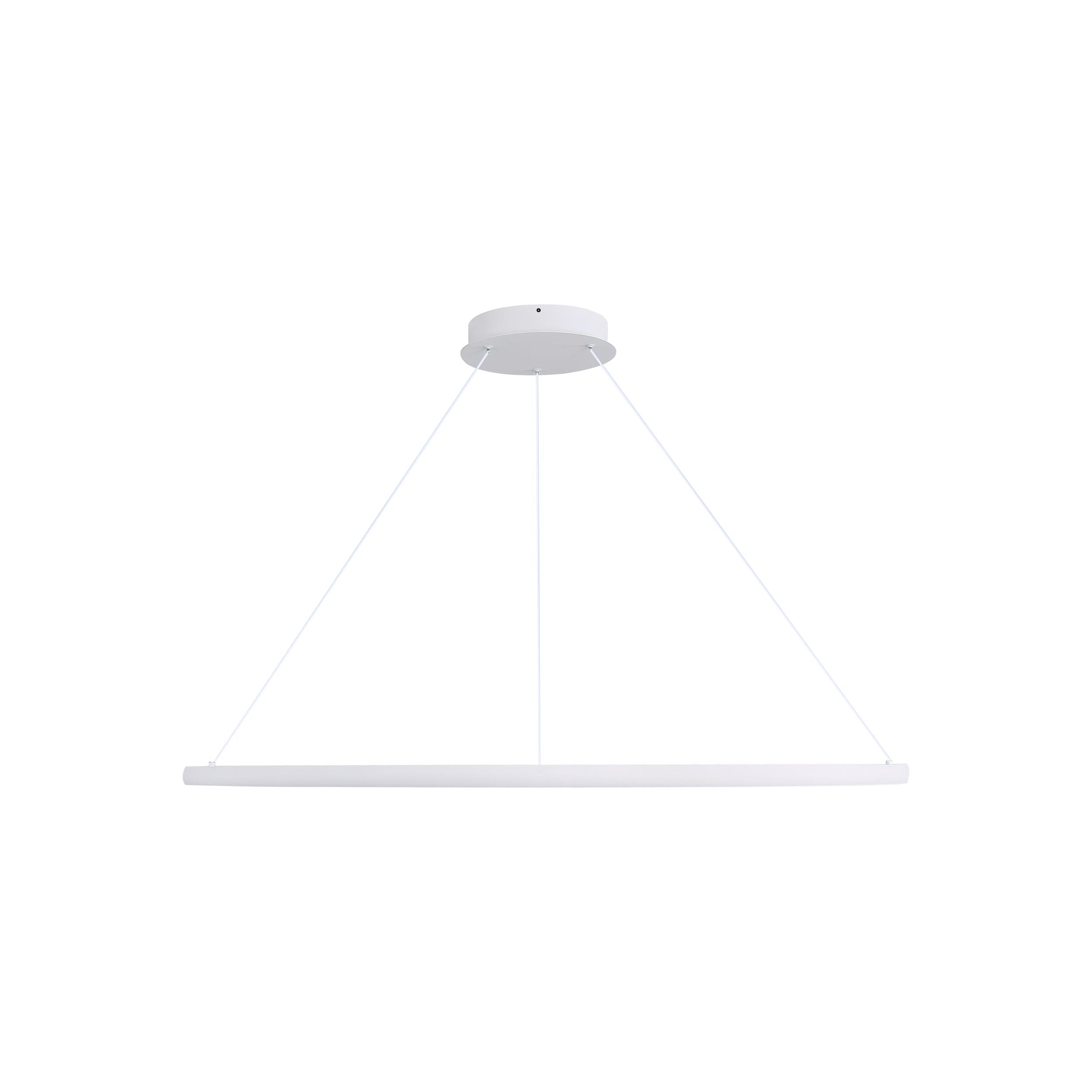Veritas 59" LED Ring Chandelier in Sand White - - Golden Lighting