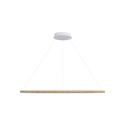 Veritas 59" LED Ring Chandelier in Walnut - - Golden Lighting