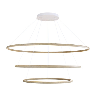 Veritas 71" 3-tier Bi-directional LED Chandelier in Driftwood - - Golden Lighting