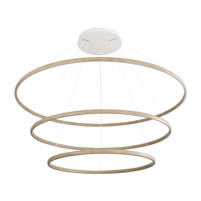 Veritas 71" 3-tier Bi-directional LED Chandelier in Driftwood - - Golden Lighting