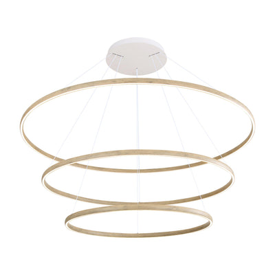 Veritas 71" 3-tier Bi-directional LED Chandelier in Driftwood - - Golden Lighting