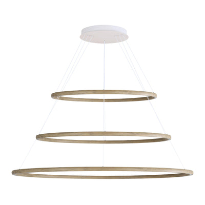 Veritas 71" 3-tier Bi-directional LED Chandelier in Driftwood - - Golden Lighting