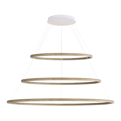 Veritas 71" 3-tier Bi-directional LED Chandelier in Driftwood - - Golden Lighting