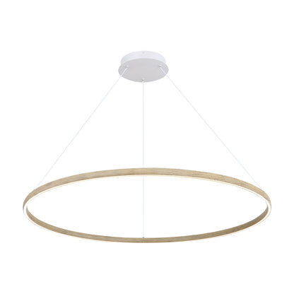 Veritas LED Ring Chandelier - Driftwood (DW) / 71" - Golden Lighting
