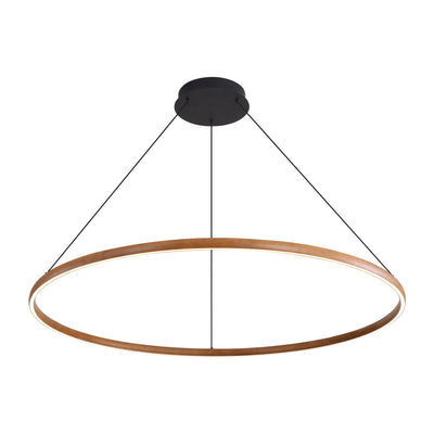 Veritas 71" Bi-directional LED Chandelier in Walnut - - Golden Lighting