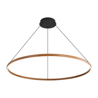 Veritas 71" Bi-directional LED Chandelier in Walnut - - Golden Lighting