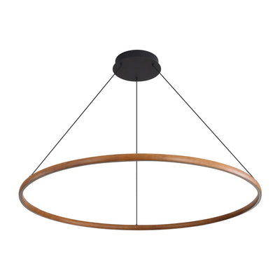 Veritas 71" Bi-directional LED Chandelier in Walnut - - Golden Lighting
