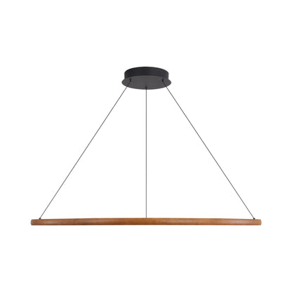 Veritas 71" LED Ring Chandelier in Driftwood - - Golden Lighting