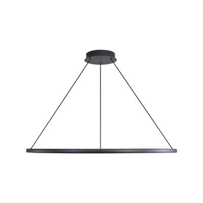 Veritas 71" Bi-directional LED Chandelier in Sand Black - - Golden Lighting