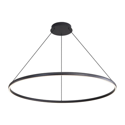 Veritas 71" Bi-directional LED Chandelier in Sand Black - - Golden Lighting