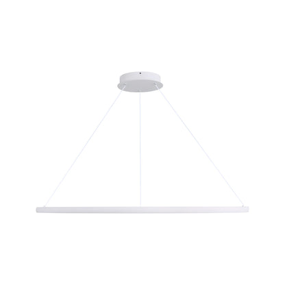 Veritas 71" LED Ring Chandelier in Sand White - - Golden Lighting