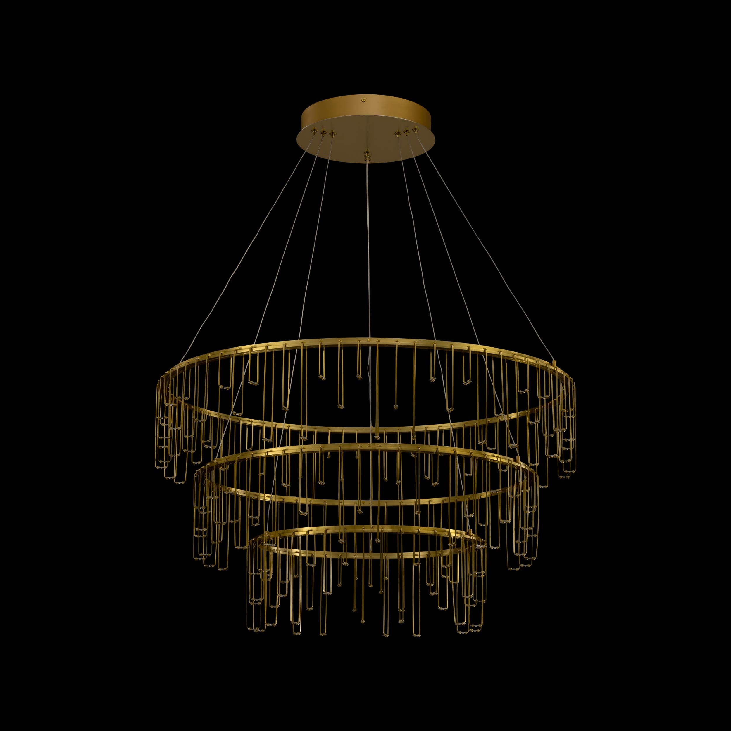 Lucerna - 3-tier Chandelier - - Golden Lighting