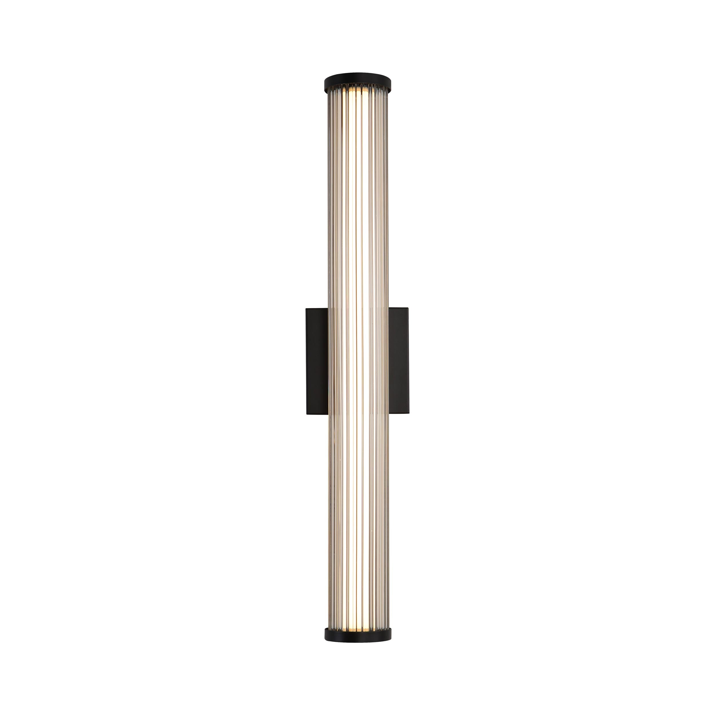 Golden Lighting Rodara Integrated LED 24in Outdoor Wall in Matte Black - - Golden Lighting