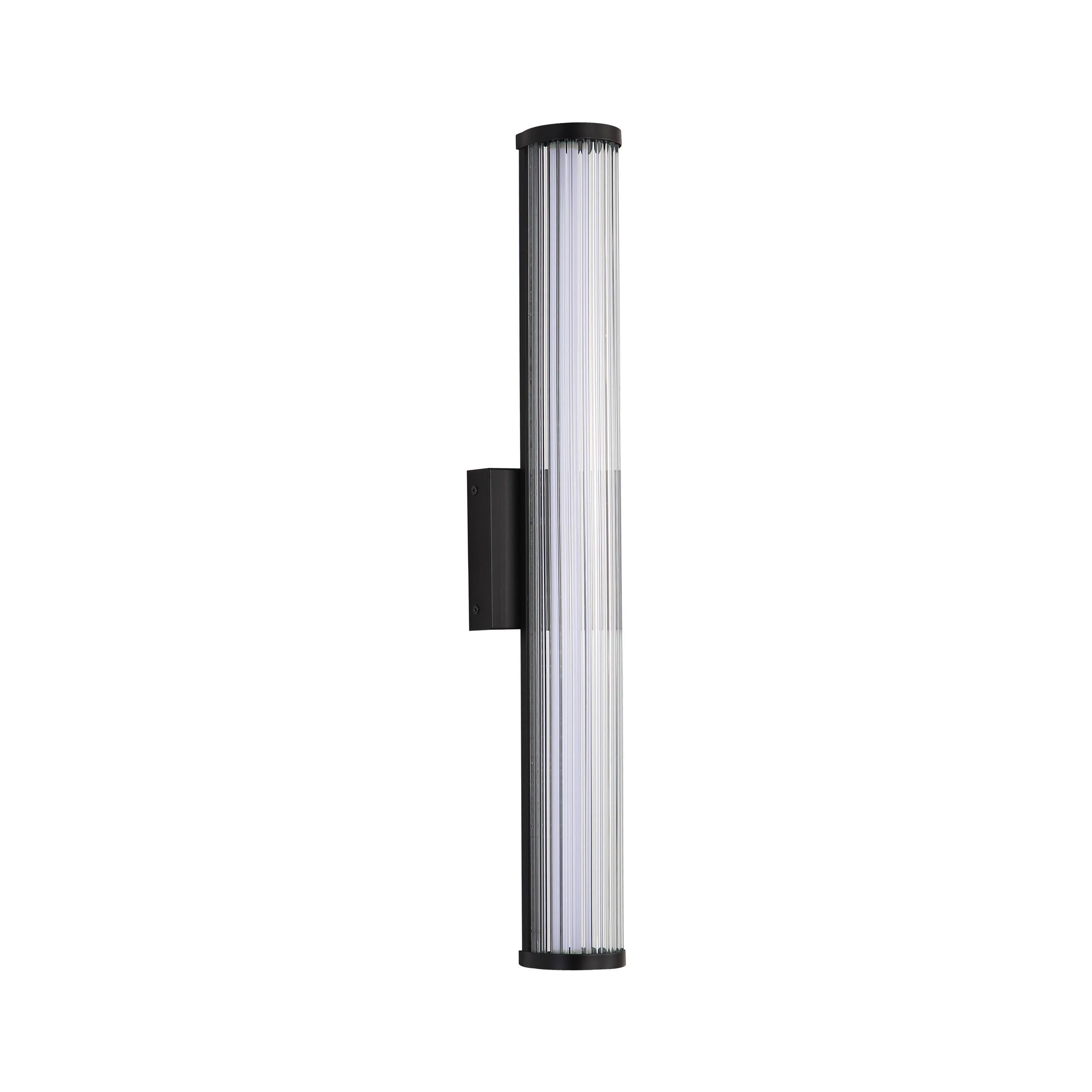 Golden Lighting Rodara Integrated LED 24in Outdoor Wall in Matte Black - - Golden Lighting