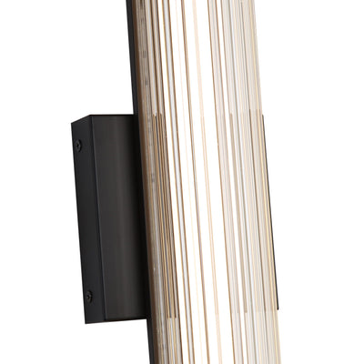 Golden Lighting Rodara Integrated LED 24in Outdoor Wall in Matte Black - - Golden Lighting