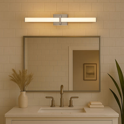 Golden Lighting Elon Integrated LED 30in Vanity in Chrome - - Golden Lighting
