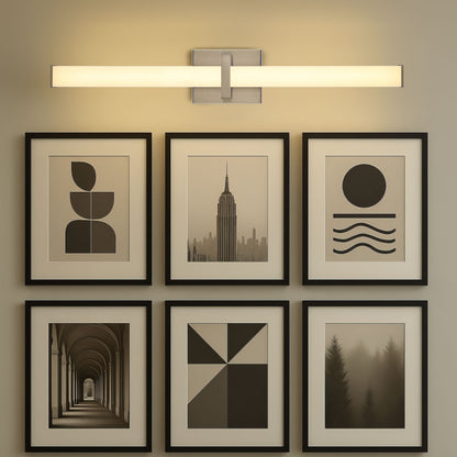 Golden Lighting Elon Integrated LED 30in Vanity in Pewter