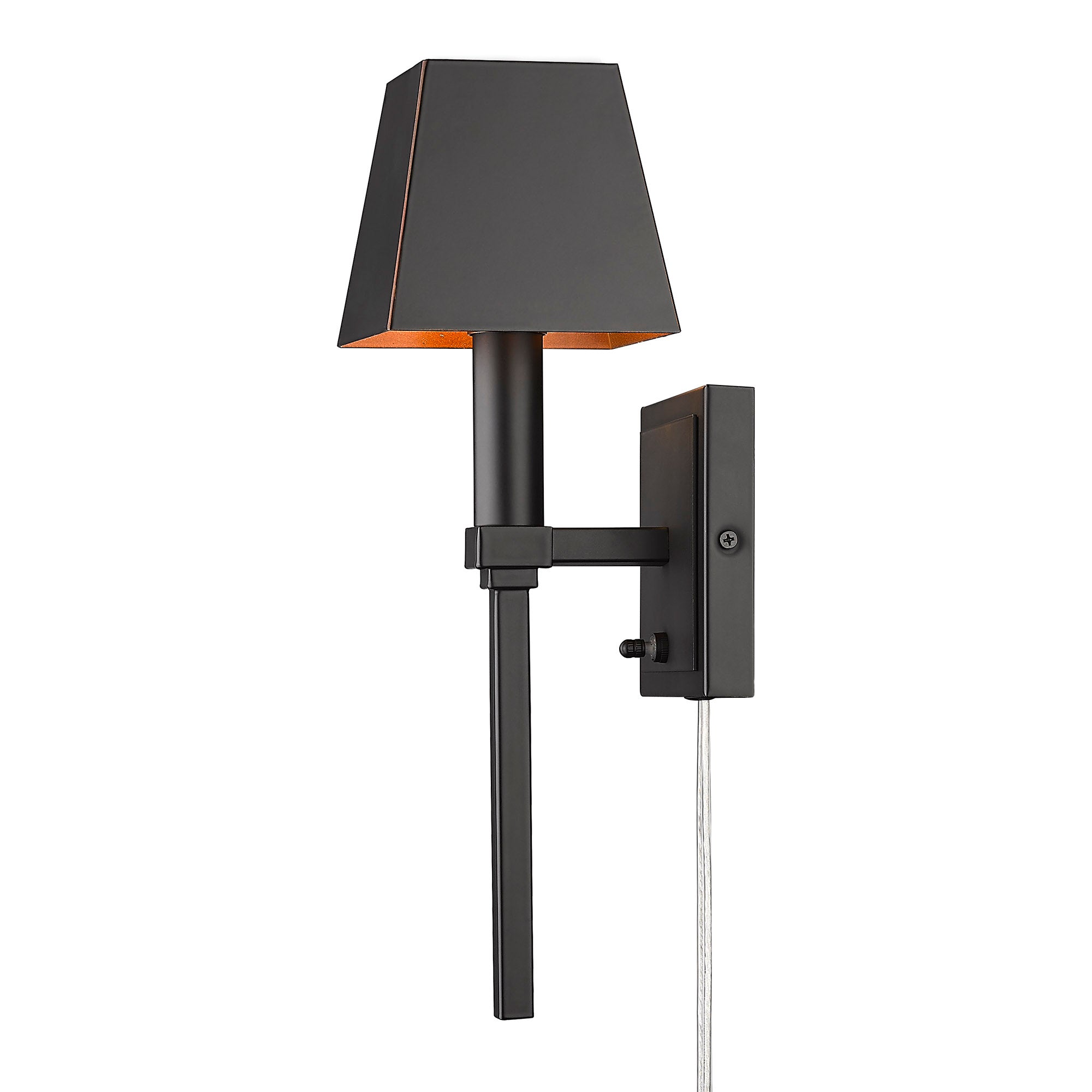 Messina 1-light Wall Sconce in Matte Black