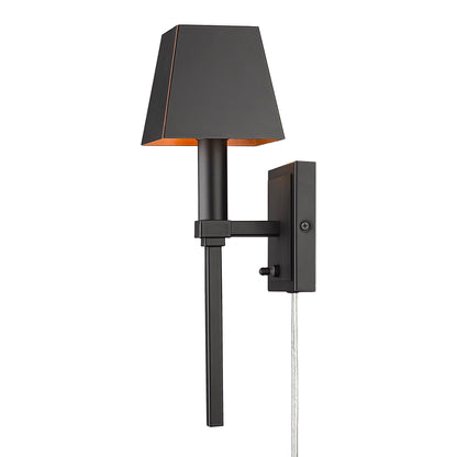 Messina 1-light Wall Sconce in Matte Black