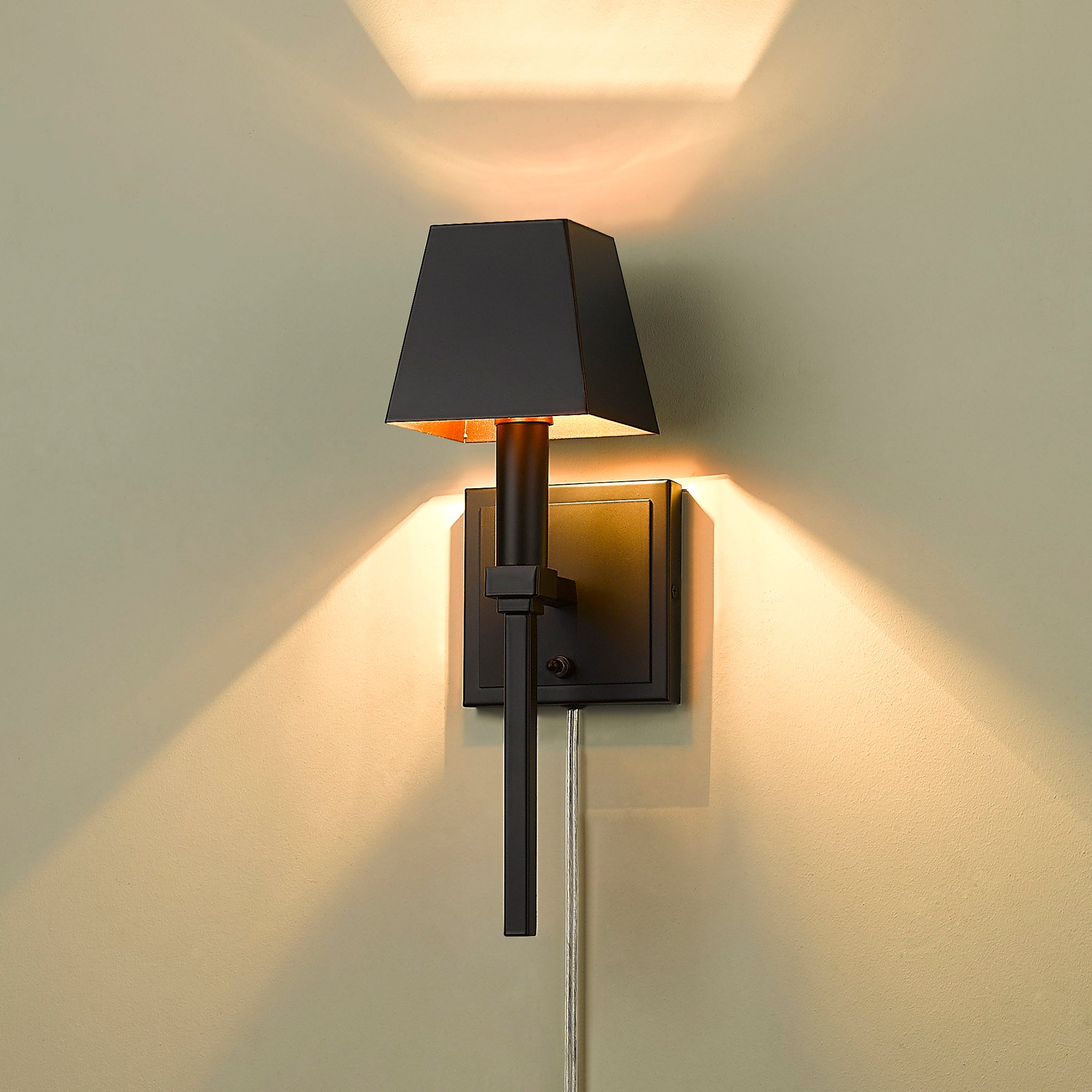 Messina 1-light Wall Sconce in Matte Black