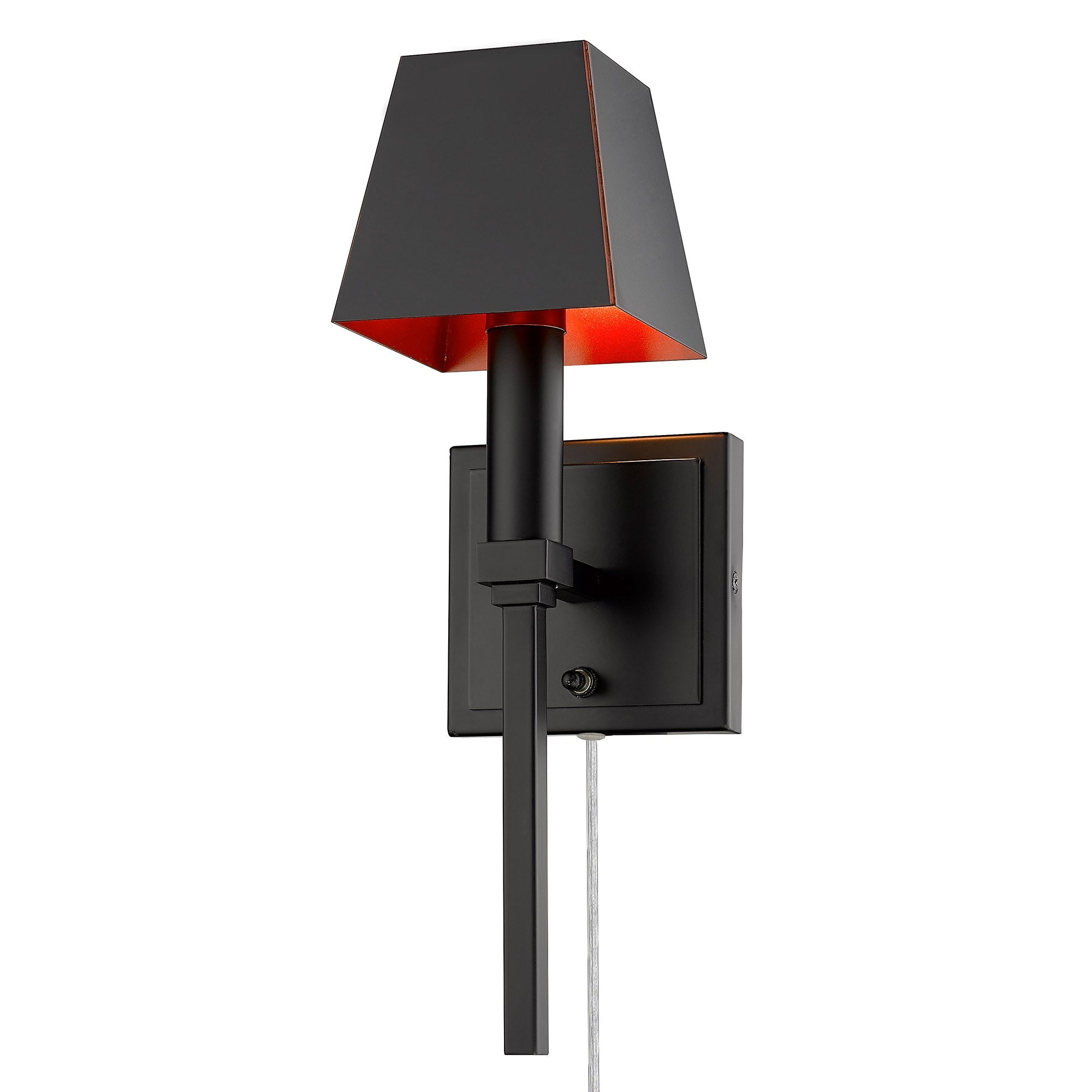Messina 1-light Wall Sconce in Matte Black -- Wry Lighting
