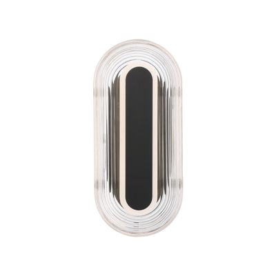Plexus Integrated LED 13" Outdoor Wall in Matte Black - Golden Lighting