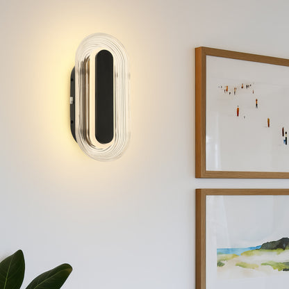Plexus Integrated LED 13" Outdoor Wall in Matte Black