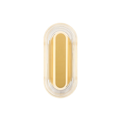 Plexus Integrated LED 13" Outdoor Wall in Satin Brushed Gold