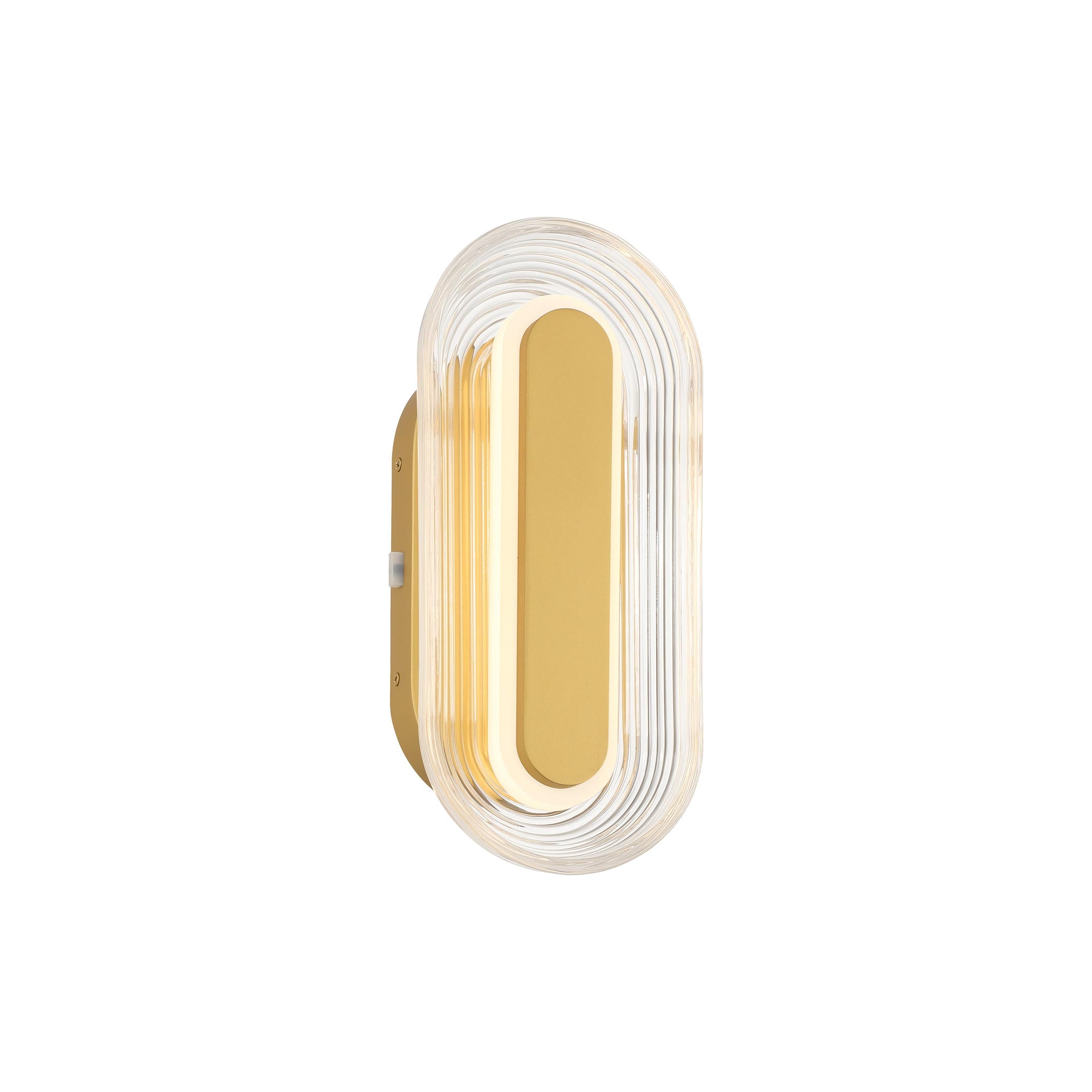 Plexus Integrated LED 13" Outdoor Wall in Satin Brushed Gold