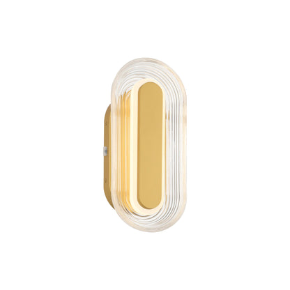 Plexus Integrated LED 13" Outdoor Wall in Satin Brushed Gold