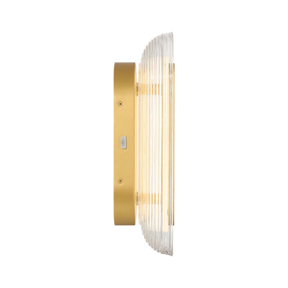 Plexus Integrated LED 13" Outdoor Wall in Satin Brushed Gold