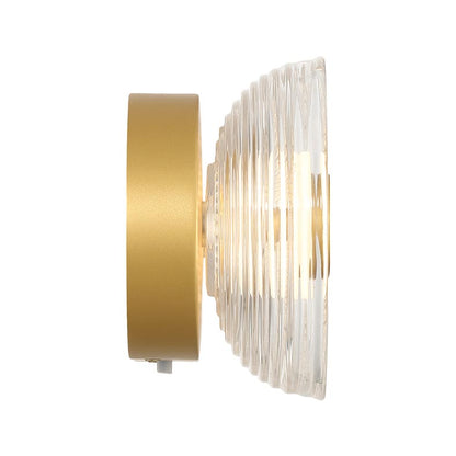 Plexus Integrated LED 13" Outdoor Wall in Satin Brushed Gold