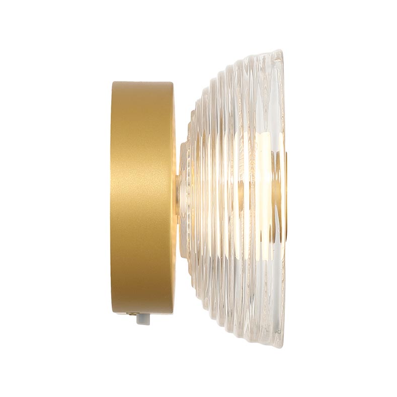Plexus Integrated LED 13" Outdoor Wall in Satin Brushed Gold