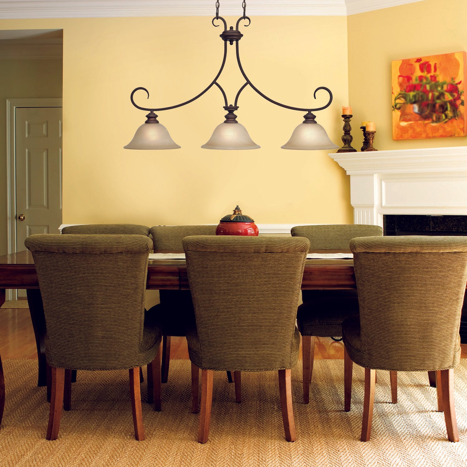 Wry Lighting Lancaster 3-light Pendant in Rubbed Bronze