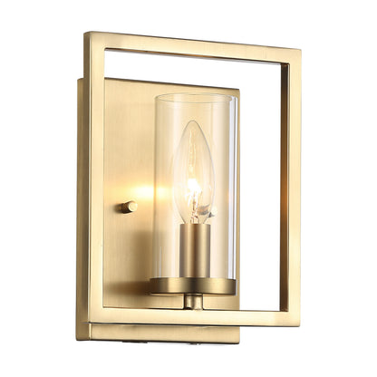 Golden Lighting Marco 1-light Wall Sconce in Brushed Champagne Brass - - Golden Lighting